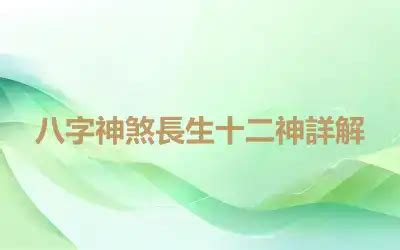 長生十二神|《宮氣：長生十二神》